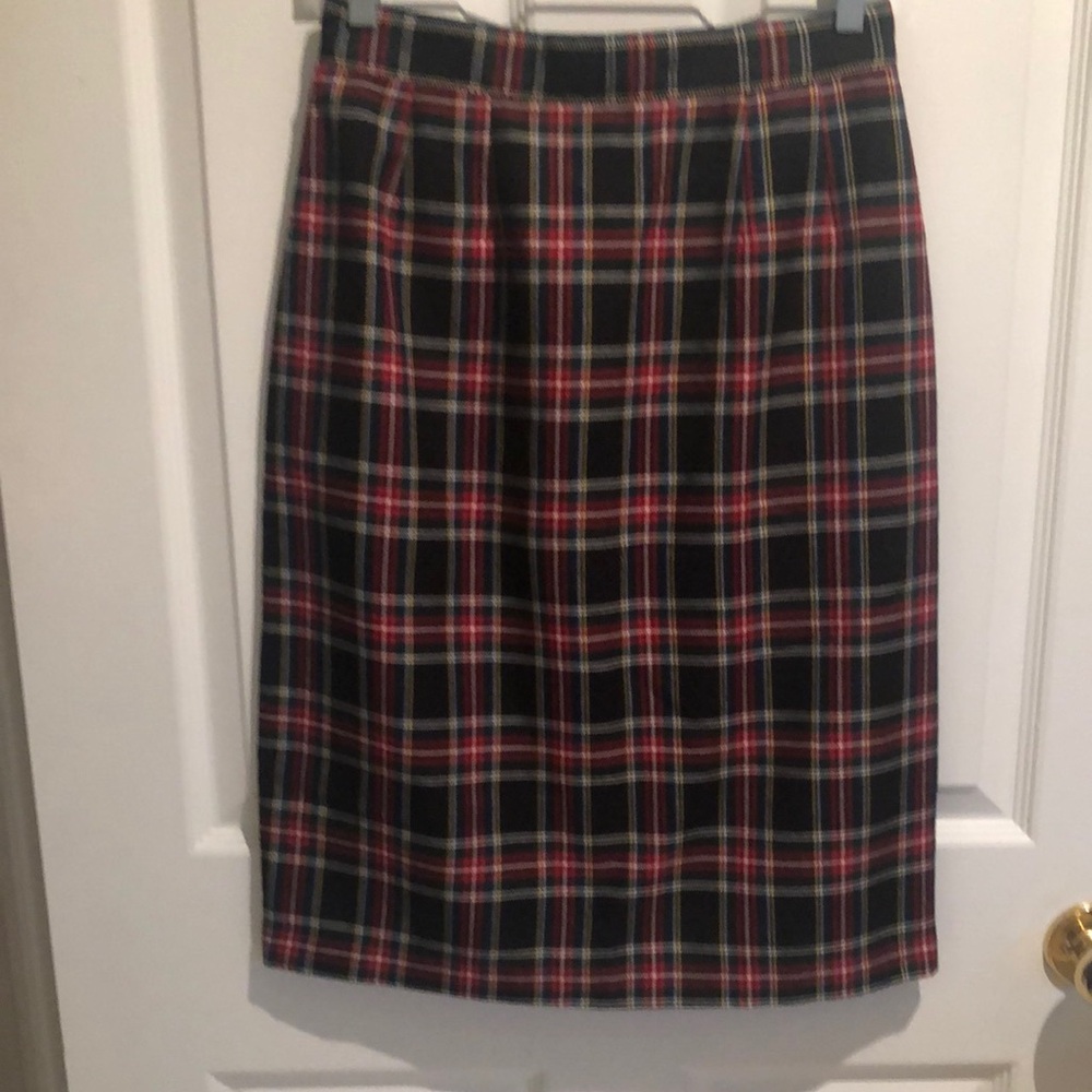 Plaid Women's Skirt in Red and Black